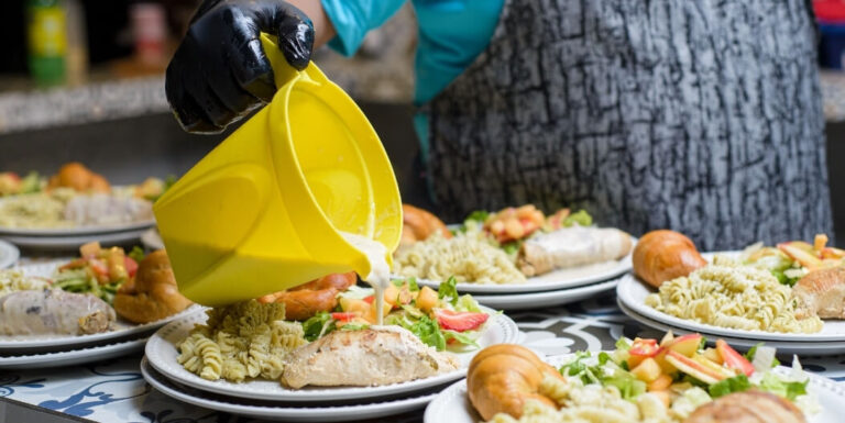 Chef Preparing Fresh Meals in Kitchen at Memory Care Facility